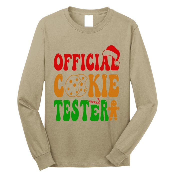 Cookie Tester Funny Family Christmas Pajamas Baking Long Sleeve Shirt