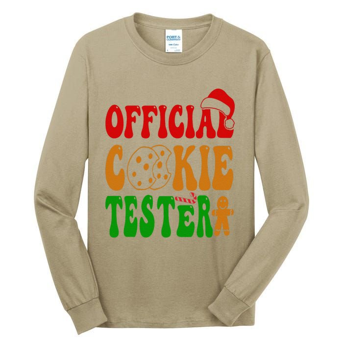 Cookie Tester Funny Family Christmas Pajamas Baking Tall Long Sleeve T-Shirt