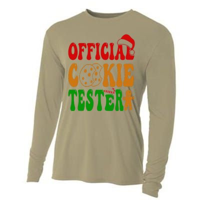 Cookie Tester Funny Family Christmas Pajamas Baking Cooling Performance Long Sleeve Crew