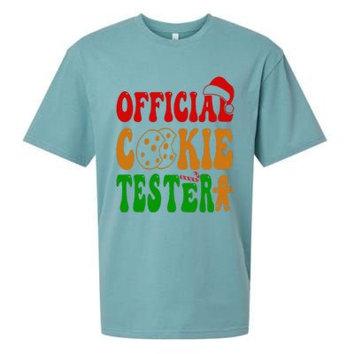 Cookie Tester Funny Family Christmas Pajamas Baking Sueded Cloud Jersey T-Shirt