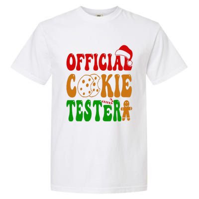 Cookie Tester Funny Family Christmas Pajamas Baking Garment-Dyed Heavyweight T-Shirt