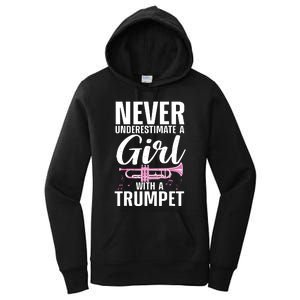 Cool Trumpet For Women Girl Marching Band Trumpet Player Women's Pullover Hoodie