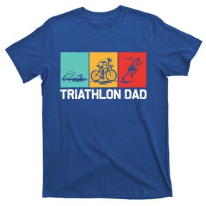 Cool Triathlon For Dad Father Swimming Running Swim Bike Run Gift T-Shirt