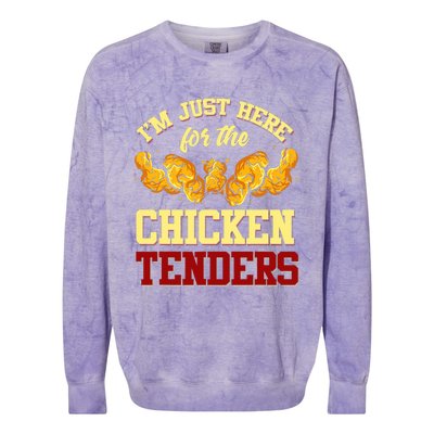 Chicken Tenders Fried Chicken Lover Chicken Tenders Colorblast Crewneck Sweatshirt