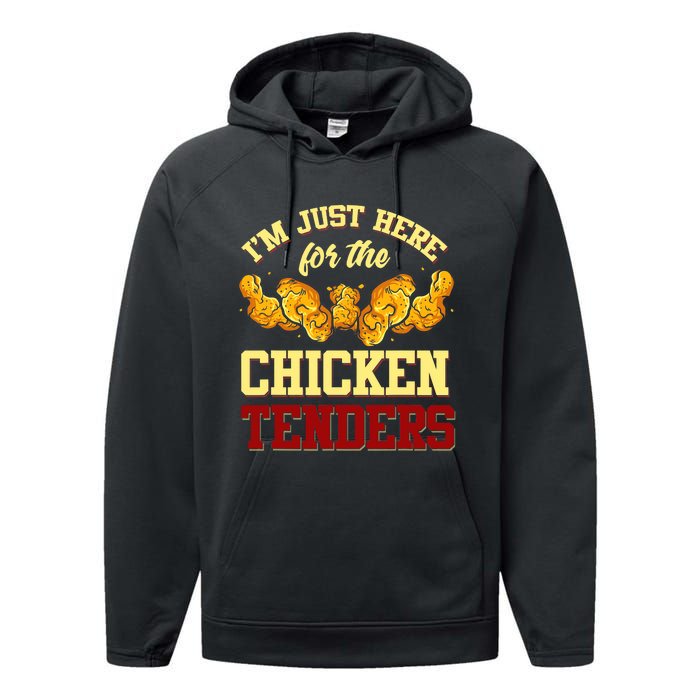 Chicken Tenders Fried Chicken Lover Chicken Tenders Performance Fleece Hoodie