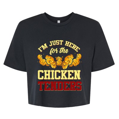 Chicken Tenders Fried Chicken Lover Chicken Tenders Bella+Canvas Jersey Crop Tee