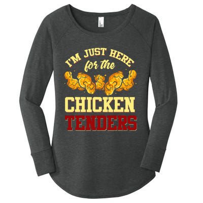 Chicken Tenders Fried Chicken Lover Chicken Tenders Women's Perfect Tri Tunic Long Sleeve Shirt