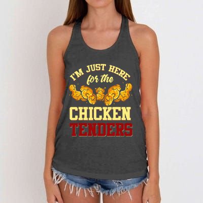 Chicken Tenders Fried Chicken Lover Chicken Tenders Women's Knotted Racerback Tank