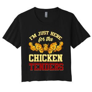 Chicken Tenders Fried Chicken Lover Chicken Tenders Women's Crop Top Tee