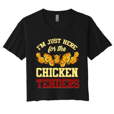 Chicken Tenders Fried Chicken Lover Chicken Tenders Women's Crop Top Tee