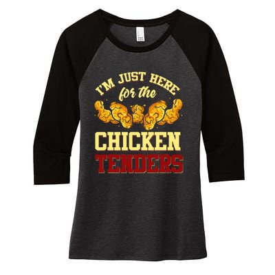 Chicken Tenders Fried Chicken Lover Chicken Tenders Women's Tri-Blend 3/4-Sleeve Raglan Shirt