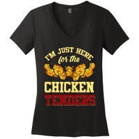 Chicken Tenders Fried Chicken Lover Chicken Tenders Women's V-Neck T-Shirt