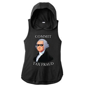 Commit Tax Fraud Ladies PosiCharge Tri-Blend Wicking Draft Hoodie Tank