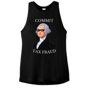 Commit Tax Fraud Ladies PosiCharge Tri-Blend Wicking Tank