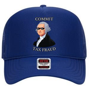 Commit Tax Fraud High Crown Mesh Back Trucker Hat