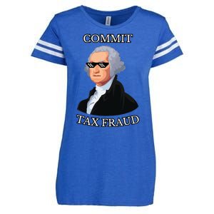 Commit Tax Fraud Enza Ladies Jersey Football T-Shirt