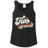 Cute Tia for Auntie Best Tia Ever Aunt Retro mom Ladies Essential Tank