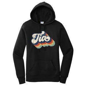 Cute Tia for Auntie Best Tia Ever Aunt Retro mom Women's Pullover Hoodie