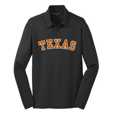 Cute Texas Fan Silk Touch Performance Long Sleeve Polo