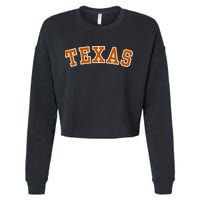 Cute Texas Fan Cropped Pullover Crew