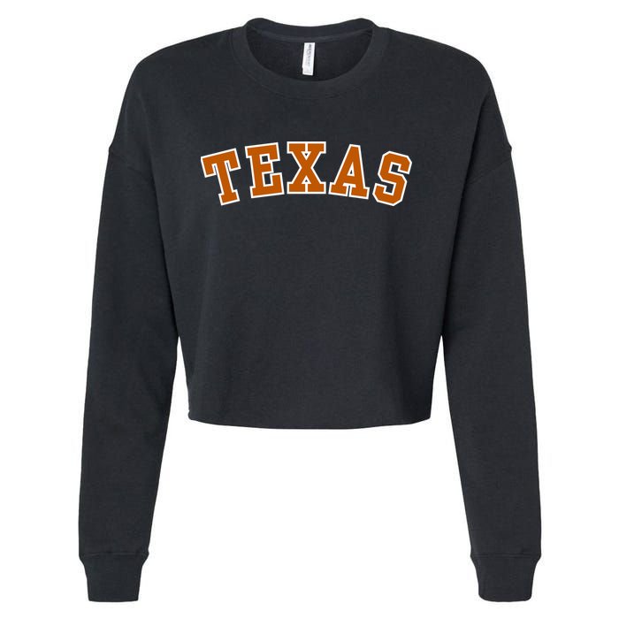 Cute Texas Fan Cropped Pullover Crew