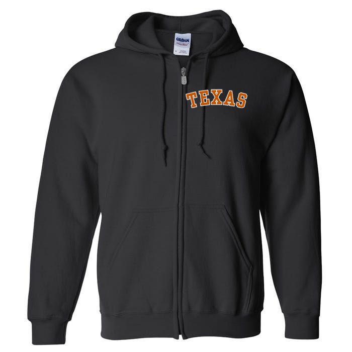 Cute Texas Fan Full Zip Hoodie