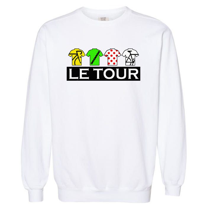 Cycling Tour Fan  Cycling Fan Garment-Dyed Sweatshirt