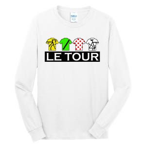 Cycling Tour Fan  Cycling Fan Tall Long Sleeve T-Shirt