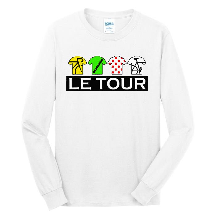 Cycling Tour Fan  Cycling Fan Tall Long Sleeve T-Shirt