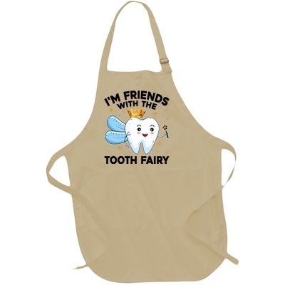 Cool Tooth Fairy Oral Dentist Dental Assistant Gift Full-Length Apron With Pockets