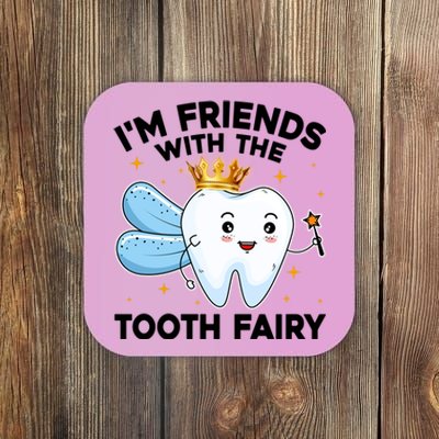 Cool Tooth Fairy Oral Dentist Dental Assistant Gift Coaster