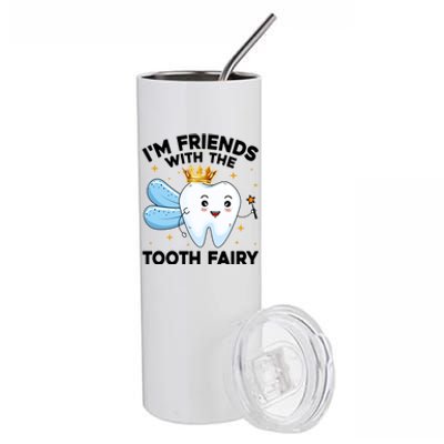 Cool Tooth Fairy Oral Dentist Dental Assistant Gift Stainless Steel Tumbler