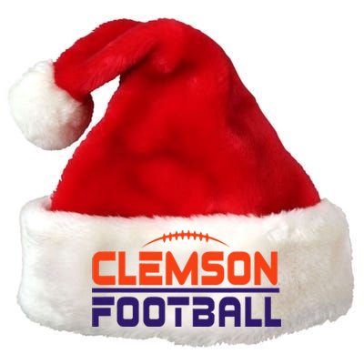 C.L.E.M.S.O.N. Ti.G.E.R. Football Scramble Premium Christmas Santa Hat