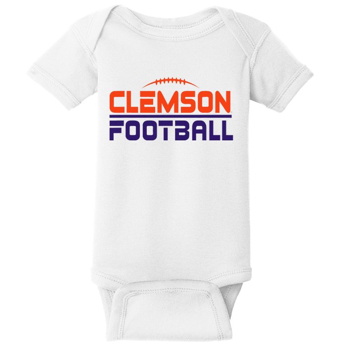 C.L.E.M.S.O.N. Ti.G.E.R. Football Scramble Baby Bodysuit