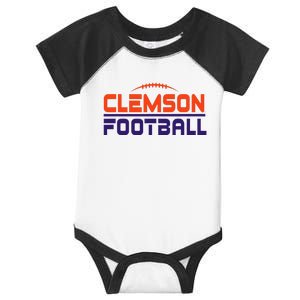 C.L.E.M.S.O.N. Ti.G.E.R. Football Scramble Infant Baby Jersey Bodysuit