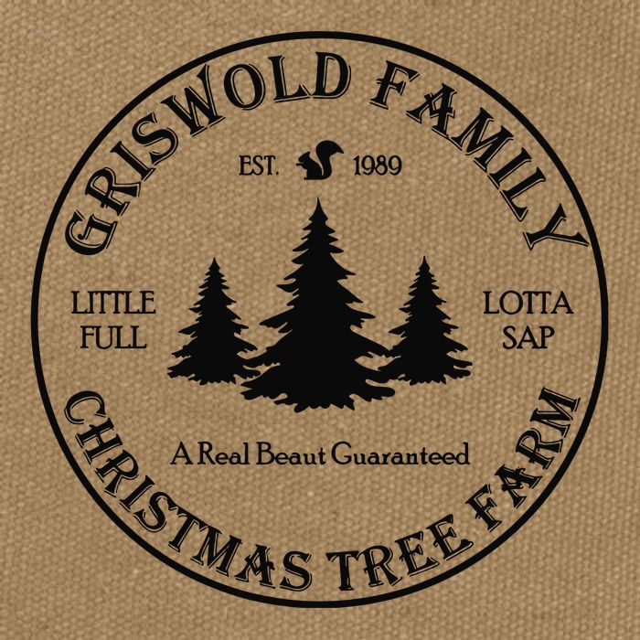 Christmas Tree Farm Griswold Cotton Canvas Backpack