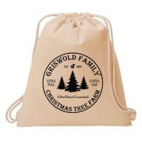 Christmas Tree Farm Griswold Drawstring Bag
