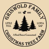 Christmas Tree Farm Griswold Drawstring Bag