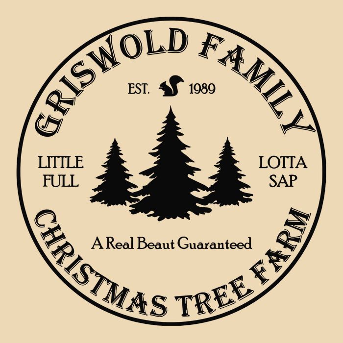 Christmas Tree Farm Griswold Drawstring Bag