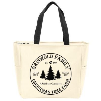 Christmas Tree Farm Griswold Zip Tote Bag