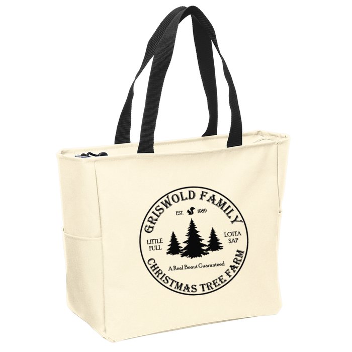 Christmas Tree Farm Griswold Zip Tote Bag