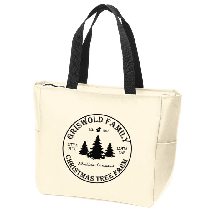 Christmas Tree Farm Griswold Zip Tote Bag