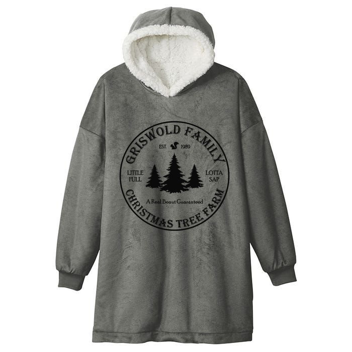 Christmas Tree Farm Griswold Hooded Wearable Blanket