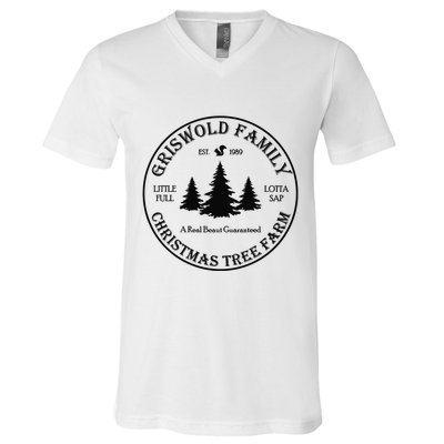 Christmas Tree Farm Griswold V-Neck T-Shirt