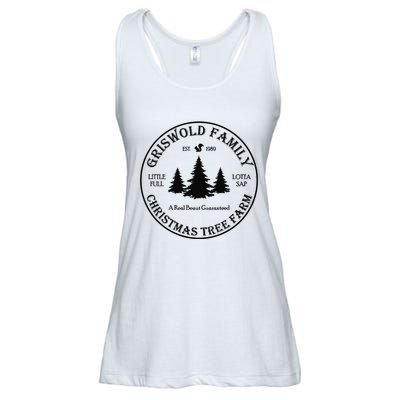 Christmas Tree Farm Griswold Ladies Essential Flowy Tank