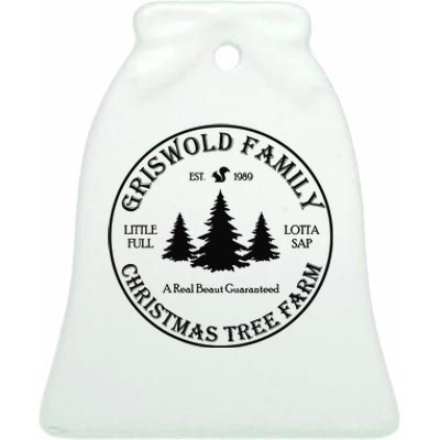 Christmas Tree Farm Griswold Ceramic Bell Ornament