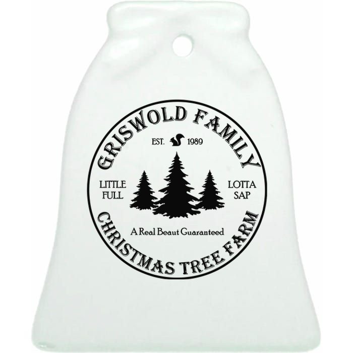 Christmas Tree Farm Griswold Ceramic Bell Ornament