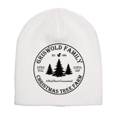Christmas Tree Farm Griswold Short Acrylic Beanie