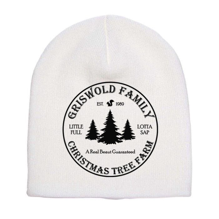 Christmas Tree Farm Griswold Short Acrylic Beanie