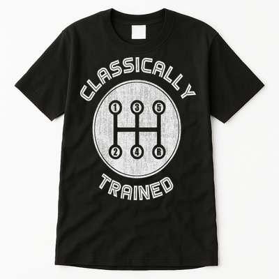 Classically Trained Funny Three Pedals Car Guys Tall T-Shirt